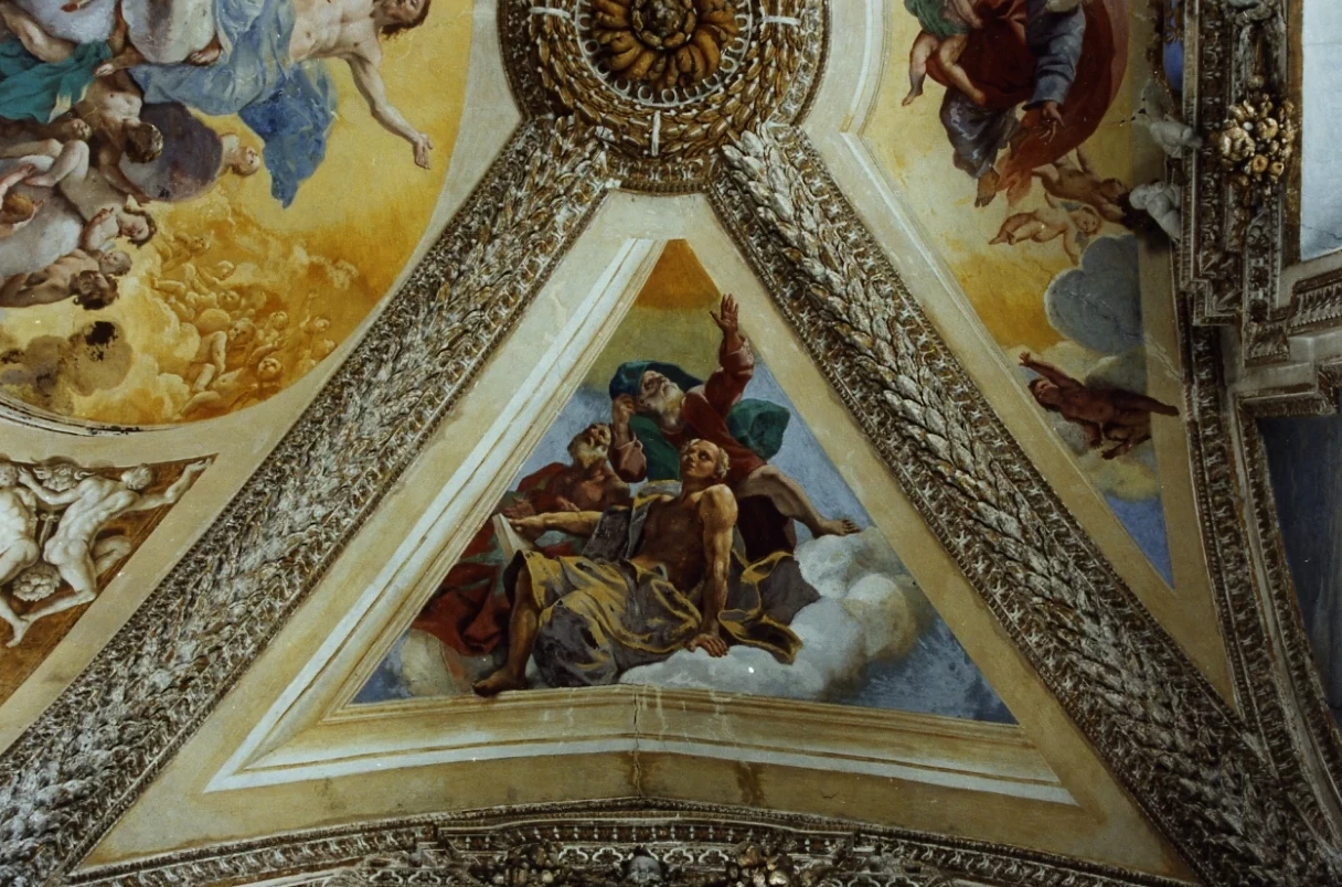   228-Giovanni Lanfranco-Lazzaro ai piedi di Abramo -Certosa di San Martino, Napoli